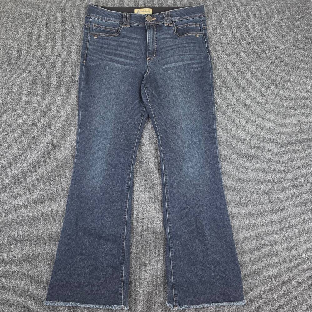 Democracy Bootcut Jeans Women's 12 Ab Technology Dark Wash Mid Rise B2481Q4V4